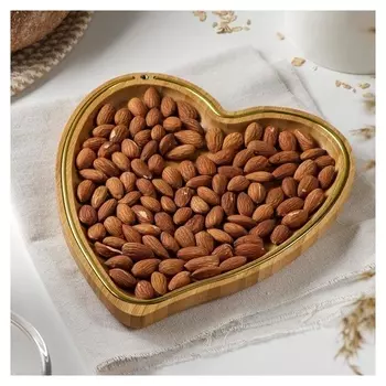 Блюдо для подачи доляна «Цветение», D=23 см, бамбук