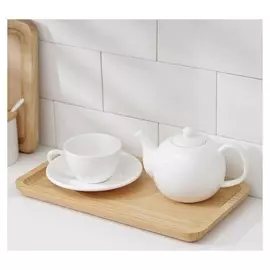 Блюдо для подачи доляна Striata, 32×18×2 см, бамбук