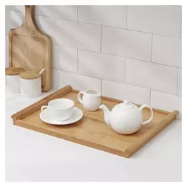 Блюдо для подачи доляна Striata, 46×33 см, бамбук