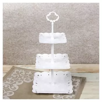 Блюдо квадратное 3 яруса "Вивьен"