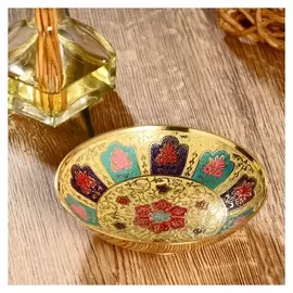 Блюдо латунь "Леа" 12х12х4 см