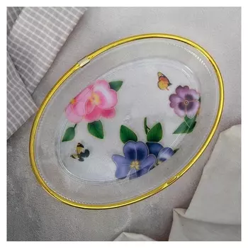 Блюдо овальное «Блеск», 22,4×16,2 см, рисунок