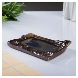 Блюдо-подставка "Доска малая" 12х8см, брауни