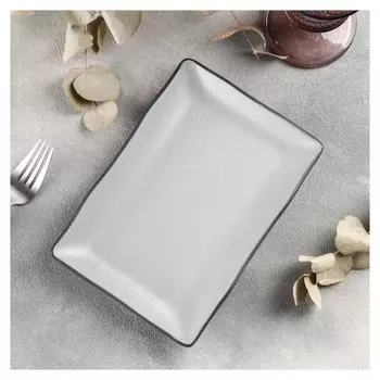 Блюдо прямоугольное «Капучино», 20×14×2,3 см