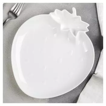 Блюдо с соусником Magistro «Бланш. клубника», 25 см