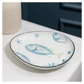 Блюдо сервировочное «Подводный мир», 20×18,5×2,8 см