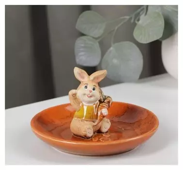 Блюдо сервировочное "Зайка" 12,5х8 см