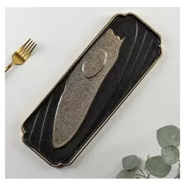 Блюдо сервировочное «Золотой блик», 35×12,5×1 см