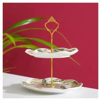 Блюдо «Тропики», 17,5×25 см, 2 яруса