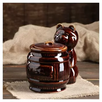 Бочонок "Мишка с медом", 0.7 л