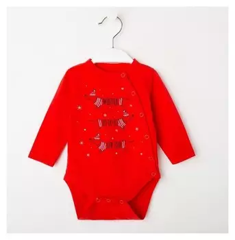 Боди, цвет красный, рост 56 см