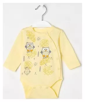 Боди, цвет жёлтый, рост 86 см