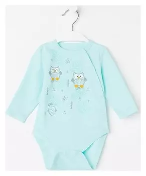 Боди детское, цвет мятный, рост 86 см