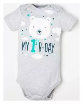 Боди крошка Я "Happy Birthday" рост 74-80 см