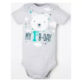 Боди крошка Я "Happy Birthday" рост 86-92 см