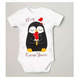 Боди крошка Я "Первый нг", рост 68-74 см, белый