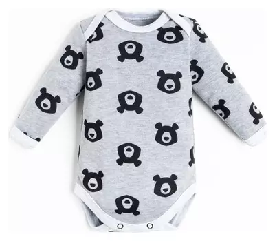 Боди с дл. рукавом крошка Я "Мишки" рост 74-80 см