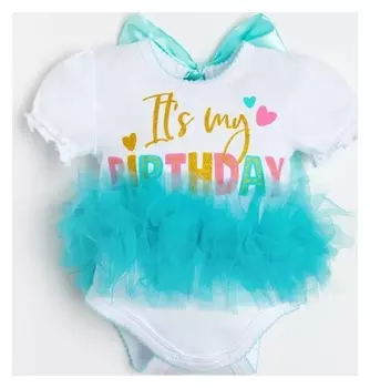 Боди с юбкой крошка Я "Birthday" рост 86-92 см
