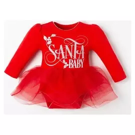 Боди с юбкой крошка Я "Santa Baby", рост 80-86 см