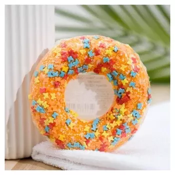 Бомбочка для ванн «Пончик», оранжевый с посыпкой
