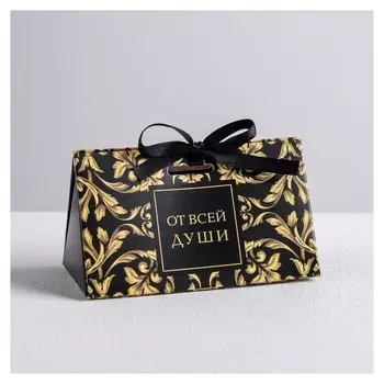 Бонбоньерка «От всей души», 10 × 5,5 × 5,5 см