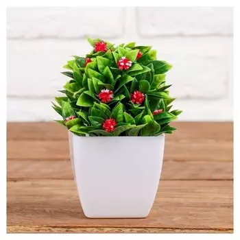 Бонсай "Шар с цветами" 10х10х19 см