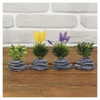 Бонсай "Веточки на камне" 4х7х7,5 см