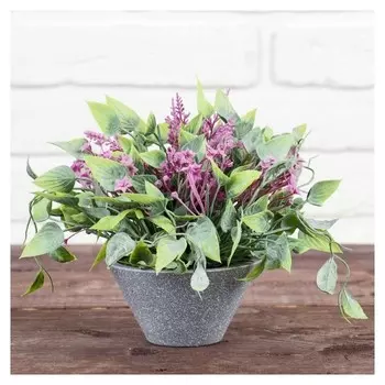 Бонсай в горшке "Лиана и мелкие цветочки" 11х16 см