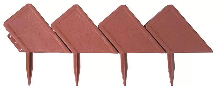 Бордюр "Кирпич", 13 х 300 см, терракот