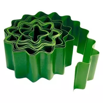 Бордюрная лента, 15 х 900 см, зеленая, полипропиленовая