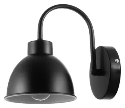 Бра 1669/1bk E27 40вт черный 15х22,5х21 см