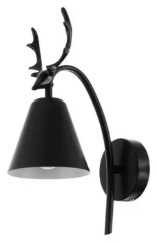 Бра 1670/1bk E27 40вт черный 22х12х34,5 см