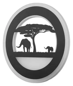 Бра 671205b/1 LED 24вт 3000-4000к черный 22х3,5х22 см