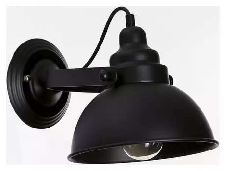 Бра "Вента" 1х40вт Е27 черный 20х31х21,5 см