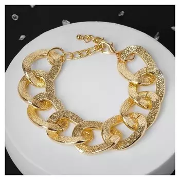 Браслет "Цепь" дерма, цвет золото