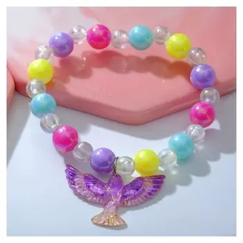 Браслет детский "Выбражулька" птица в полёте, цветной