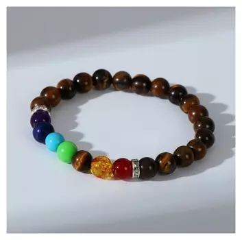 Браслет "Друиды" закат, цветной, D=7