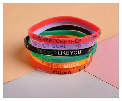 Браслет Forever Young, набор 6 шт., цветной