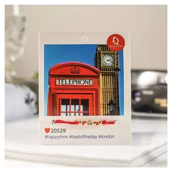 Браслет "Города" Лондон, страза