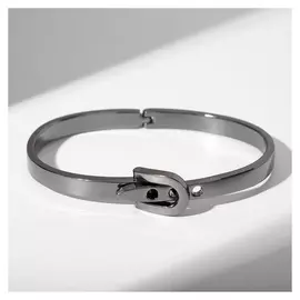 Браслет "Каркас" ремень, цвет серый, D=6,6см