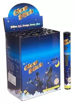 Браслет карнавальный, светящийся, в тубусе 15 шт.