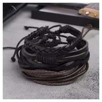 Браслет кожа "Клеть"