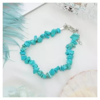 Браслет крошка 1 нить "Бирюза"