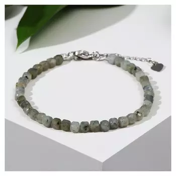 Браслет кубик с ювелирной огранкой "Лабрадор" с удлинителем