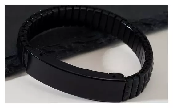 Браслет мужской "Каркас" тьма, цвет чёрный, D=6,5