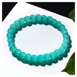 Браслет "Нить" бусина №6, цвет бирюзовый, D=7