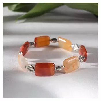 Браслет "Сердолик" с перемычками