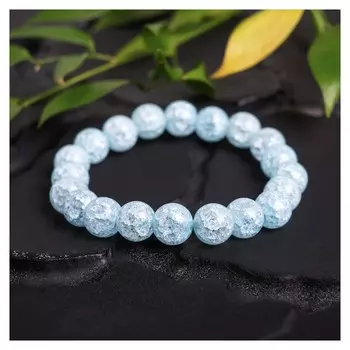 Браслет шар №10 "Кварц сахарный"