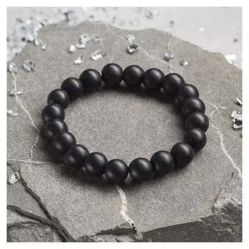 Браслет шар №10 "Шунгит"