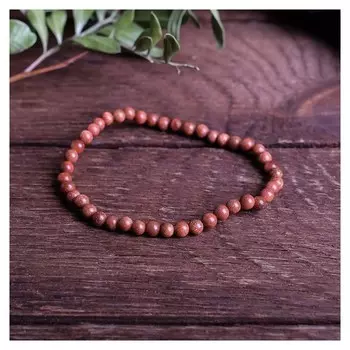 Браслет шар №4 "Авантюрин коричневый"